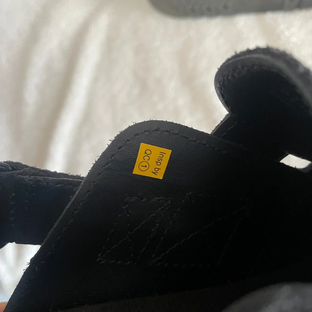 Dr. Marten Jorge II Suede Slingback Mules In Black - Picture 8 of 10